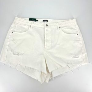 NWOT Wild Fable Shorts Distressed Super High Rise White Summer Vacation SZ 17